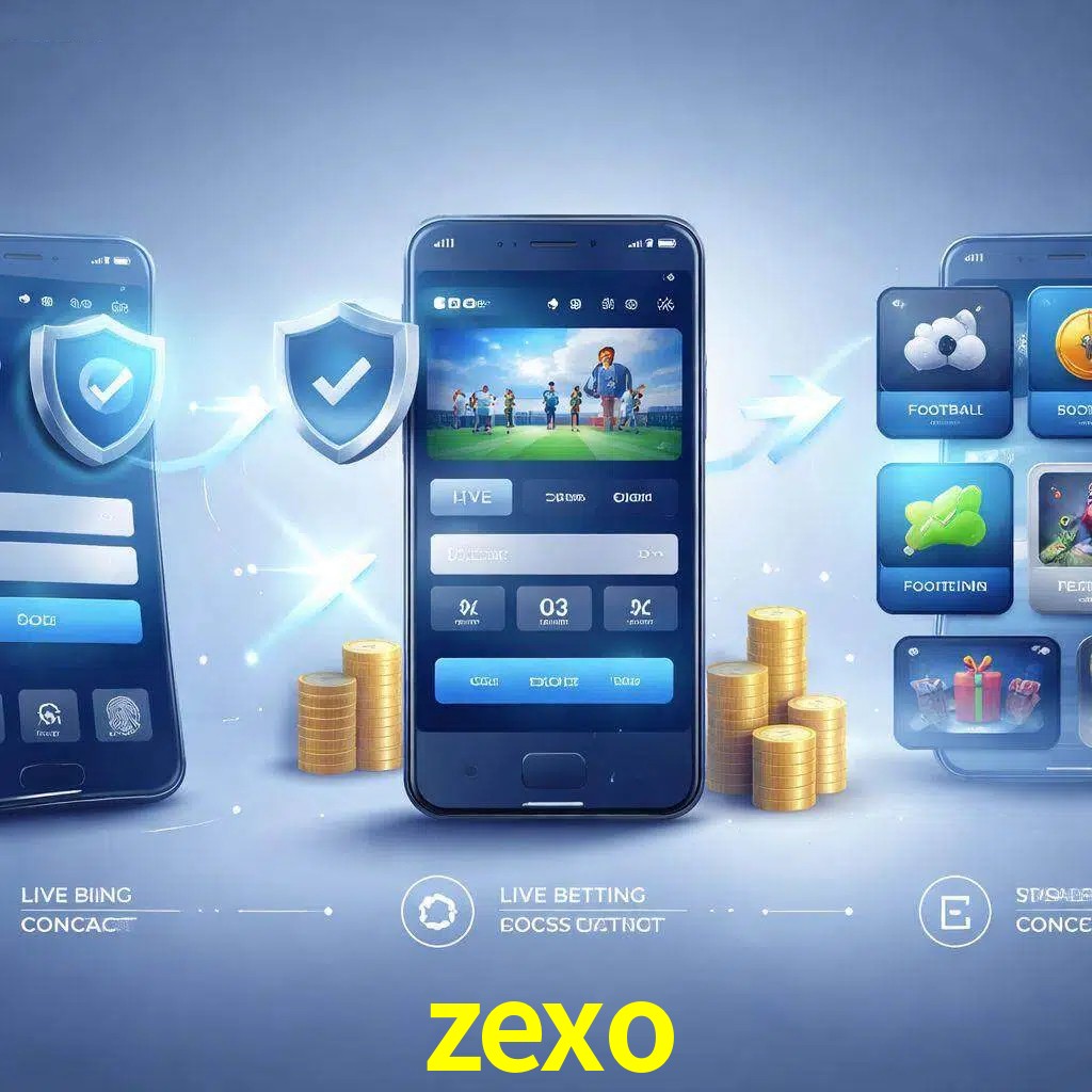 Pasos de acceso a la app zexo en pantalla de teléfono móvil